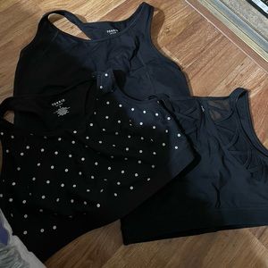 Lot of 3 Torrid plus size sports bras active size 3